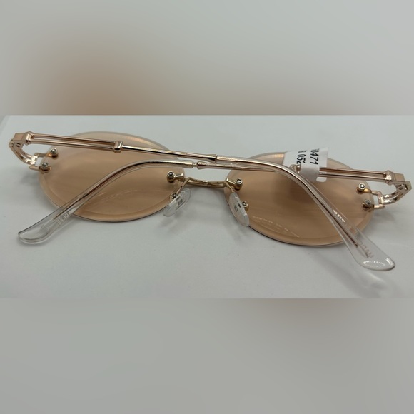 NWT FP Free People Rimless Sunglasses (Golden frame) + Protective case - Picture 7 of 9